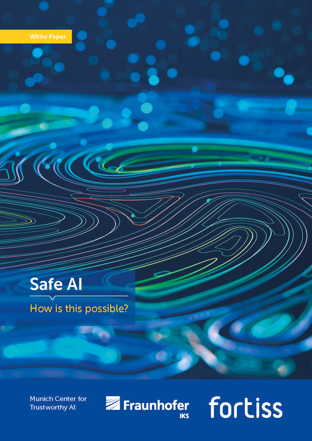 Titelbild des Whitepapers »Safe AI. How is this possible?«