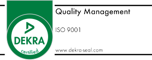 Dekra logo for ISO 9001 certification